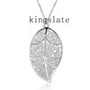 Colgante de hoja de plata de ley P187, colgante de hoja de color, diseño elegante y a la moda, estilo retro, envío gratis de promoción ► Foto 1/4