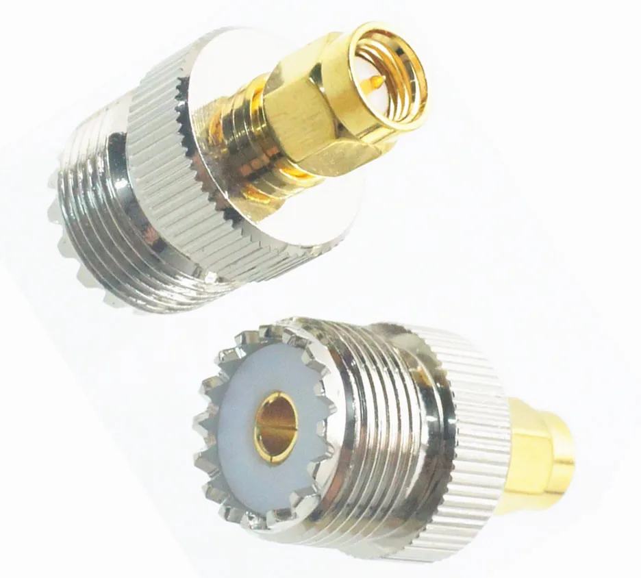 20pcs Two Way Radio RF Antenna Adapter UHF Male SO239(PL259) To SMA