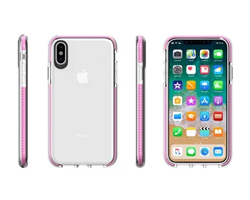 

Stand case Silicone Edge Color for Apple IPhone XS Max Rose