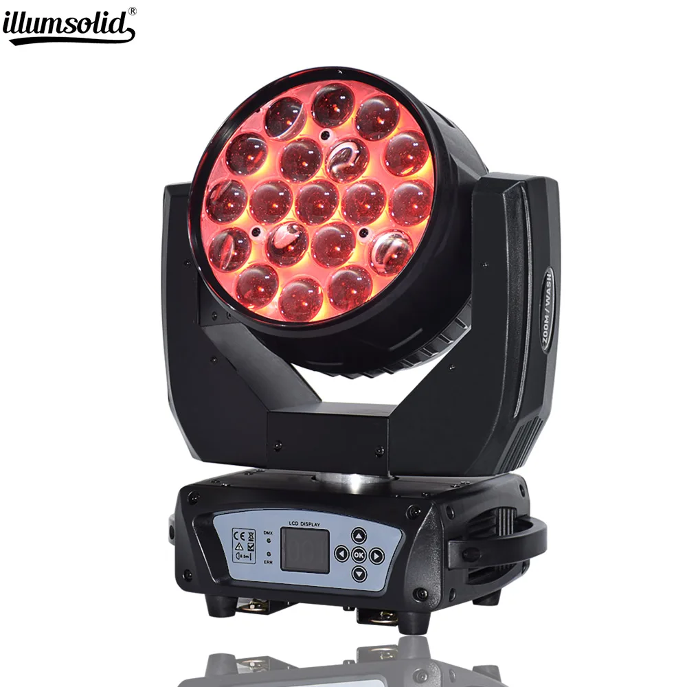 

led wash zoom 19x15w rgbw moving head light dmx512 for disco dj stage party light