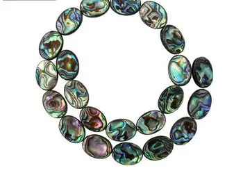 

Natural Abalone Shell Beads Oval Shape approx 12x16 mm DIY Jewelry necklace 18" 36"
