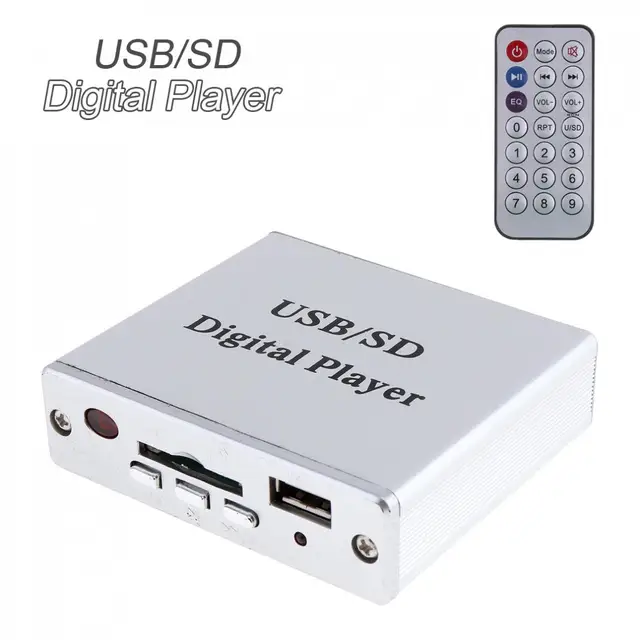 Best Offers New Portable Power Amplifier MP3 SD USB Audio Player Reader 3-Electronic Keypad Control with Remote