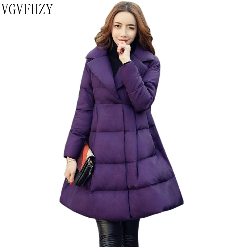 

Women Down Parka 2018 Autumn Winter Jacket Women Down Coats Female Outerwear Long Lady Clothing White Duck Down Jacket LY1077