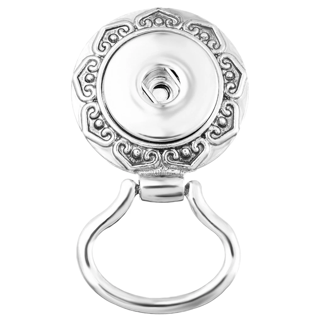Silver Alloy Snap Button Magnetic Eyeglass Spectacles Sunglasses Holder ID Badge Eye Glasses Brooch Pin Hook