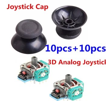 

10 Sets 3D Controller Joystick Axis Analog Sensor Module Analog Joy stick Cap Cover Thumbstick Replacement For Playstation 4 PS4
