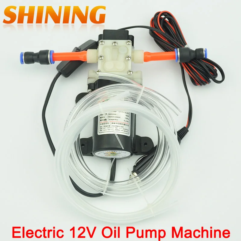 Por 12v Oil Change Pump Lots Portable Oil Pump Car Electric 12v Change Diy Pumping Machine Extractor
