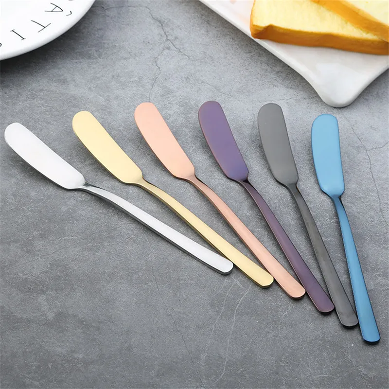 

1PCS 304 Stainless Steel Butter Knife Cheese Dessert Jam Spreaders Cream Knifes Cutlery Breakfast Tool