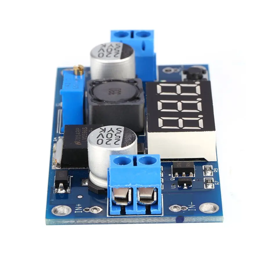 

1 Pcs Buck Step-down LM2596 Power Converter Module DC 4.0-40 to DC 1.3-37V LED Voltmeter High Quality