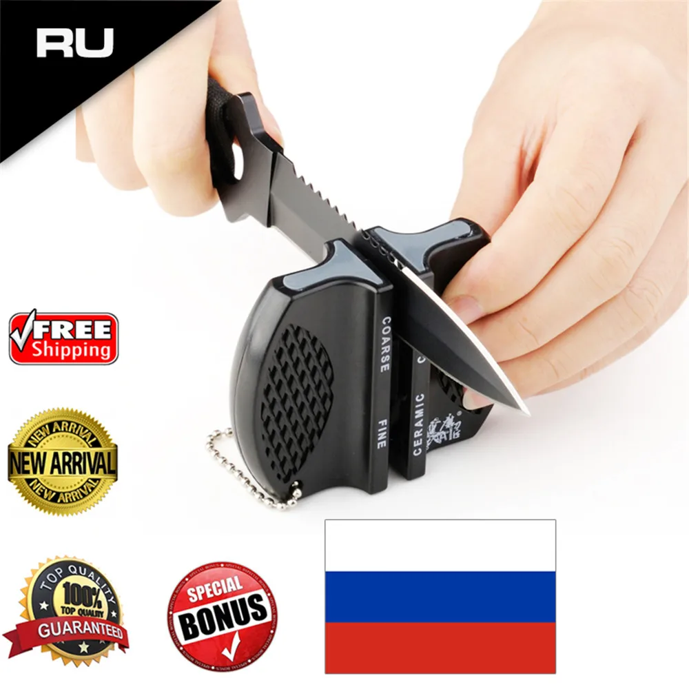 GRINDER New Hot Mini Ceramic Rod Tungsten Steel Camp Pocket Kitchen Knife Sharpener Household Kitchen Sharpening Tools30