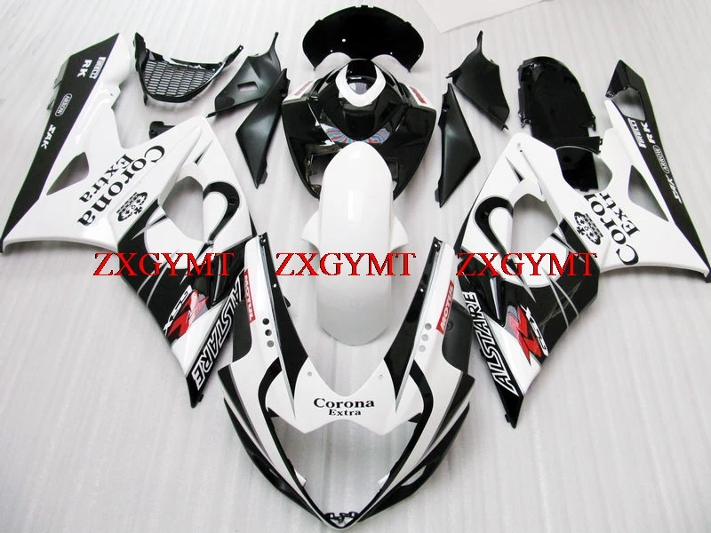 

Plastic Fairings for GSXR 1000 2005 - 2006 K5 Fairings GSXR1000 2006 Black White Bodywork GSX R 1000 2005