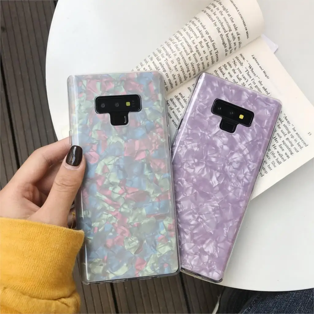Marble 2 in 1 Silicone TPU Phone Case For Samsung Note 9 8 S9 S8 S7 Edge A5 A6 A7 A8 Plus J4 J6 J8 2018 J3 J5 J7 2017 Soft Cover |