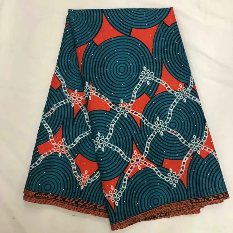 

stone wax white and blue ankara fabric high quality african print fabric tissu africai 6 yards per lot cotton cloth material XM2