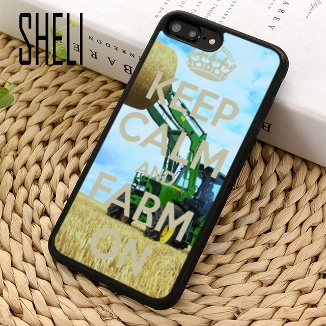 SHELI Keep Calm And Farm чехол для iPhone 5 6 6s 7 8 plus 11 pro X XR XS max Samsung S6 S7 edge S8 S9 S10 |
