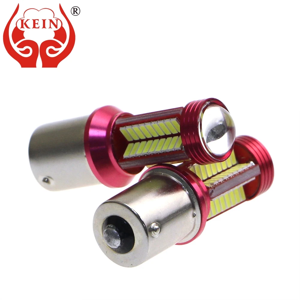 KEIN 2 шт p21w светодио дный 1156 ba15s шарика автомобиля 4014 78SMD 1156 светодио дный автоматический обратный свет хвост сзади DRL поворотов лампы