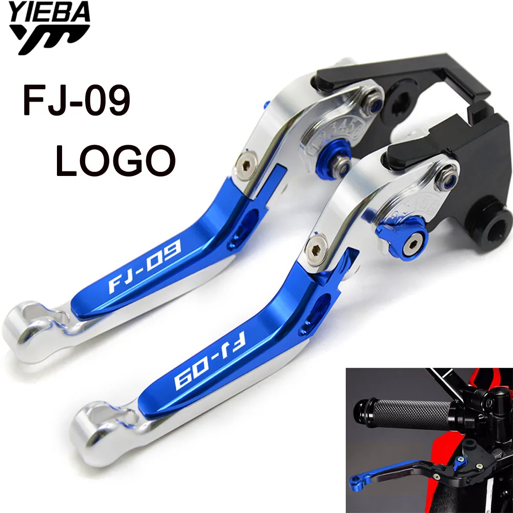 Motorcycle Accessories CNC Billet Aluminum Folding Extendable Brake Clutch Levers  FOR YAMAHA FJ-09 FJ09 FJ 09 2015 2016