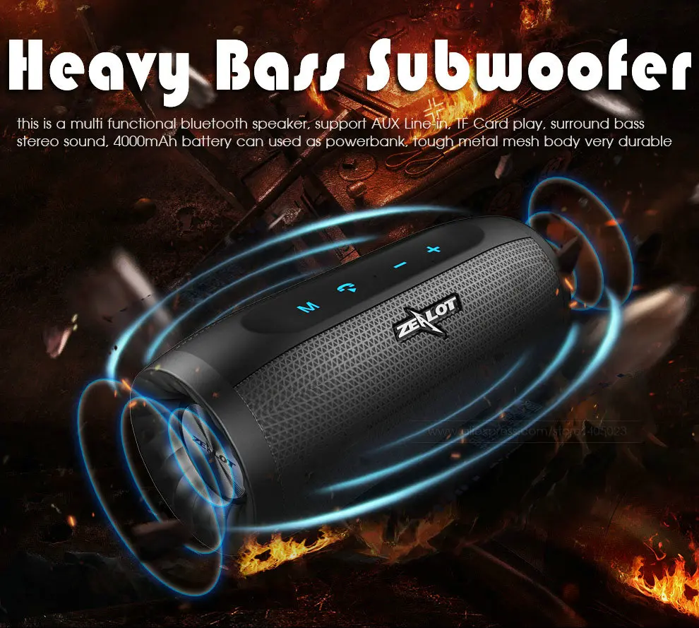 zealot s16 hifi portable bluetooth speaker