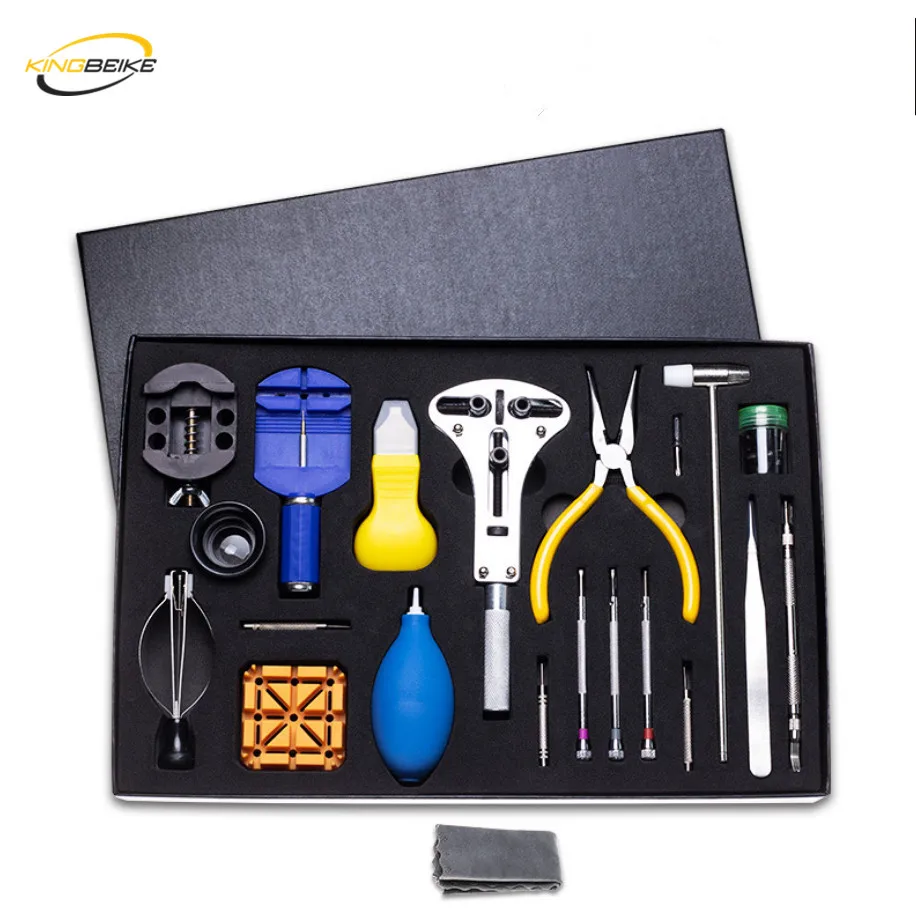 

KINGBEIKE Watch Tool Set Watch Repair Tool Kit Case Opener Band Link Remover Holder Watchmaker Tools Horloge Gereedschap