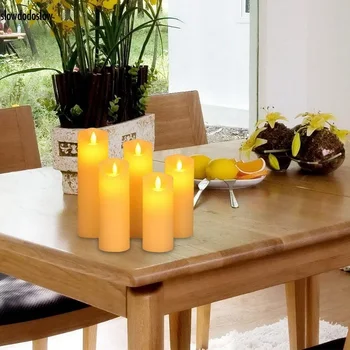 

LED flameless swing electronic candle light Свет свечи battery powered for wedding holiday romantic dinner decoration
