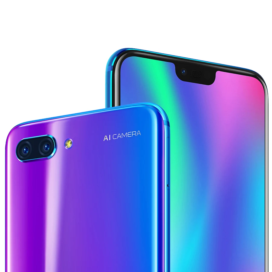 Pаспродажа Honor 10 Мобильный телефон honor 10 199 полный экран 5,84 дюймов AI камера Восьмиядерный отпечаток пальца ID NFC android 8,1