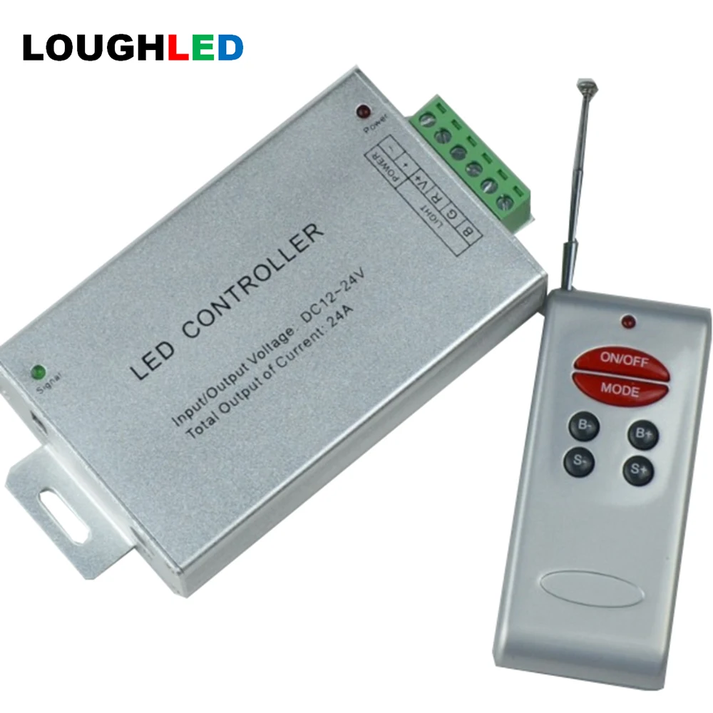Wireless RF 6keys RGB LED Controller with remote 12A/24A DC12V24V 144W
