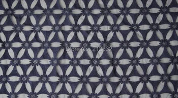 

POp89-63 textile embroidery cotton fabric Eugen yarn embroidery fabric cloth wholesale computer embroidery lace fabric yarn lace