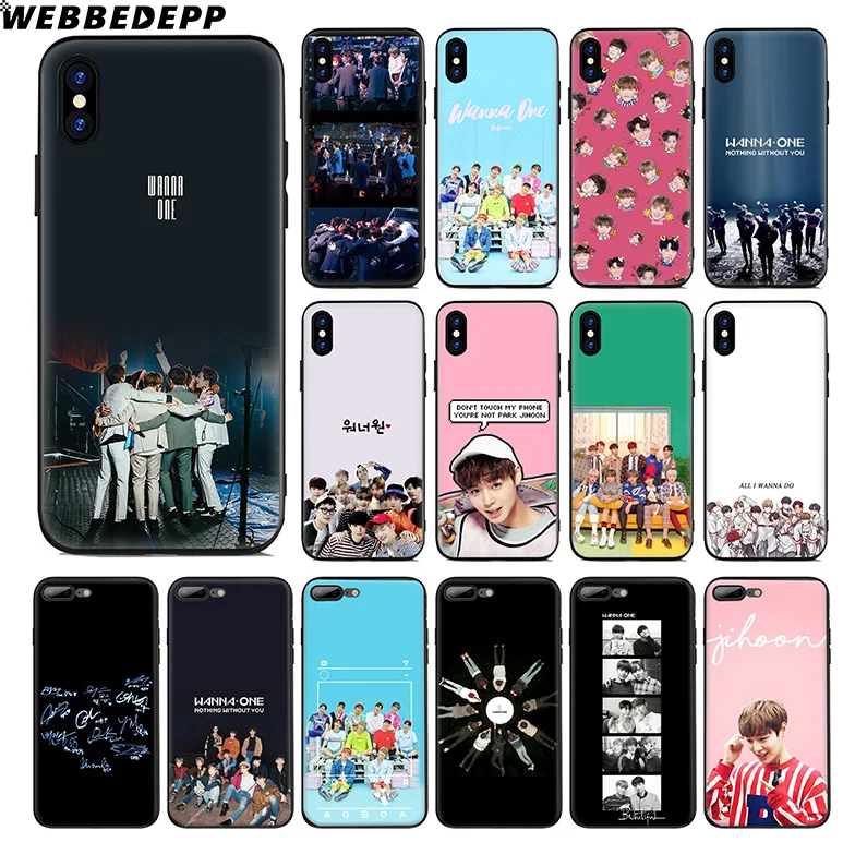 WEBBEDEPP Wanna One Music Soft Silicone Case for Apple iPhone 11 Pro Xr Xs Max X or 10 8 7 6 6S Plus 5 5S SE TPU |