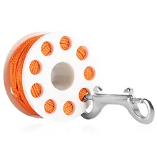 Livraison Gratuite GL30 Polyuréthane Enduit Nylon Plongée sous-marine Doigt Bobine-30 m Double Fin Aligner Haute Qualité Tressé Ligne
