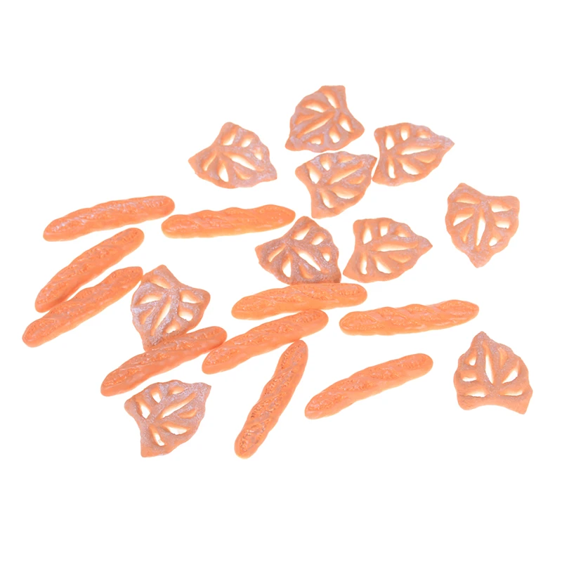 

2018 Hot 10Pcs/lot Creative Kawaii Flat Back Resin Cabochon Artificial Miniature Fake Food Baguette Bread Kitchen Toys Gift Kids