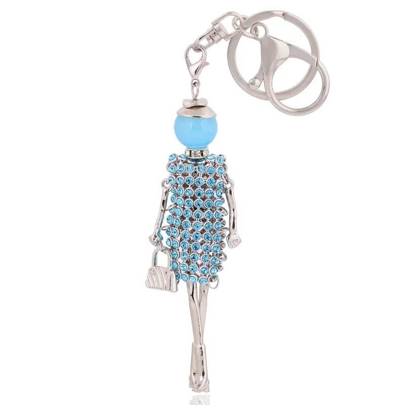 Fashion Jewelry Lovely Keychain Car Pendant Gift Women Rhinestone