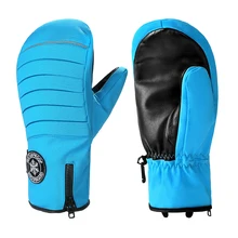 Мужские/женские водонепроницаемые лыжные варежки теплые зимние перчатки для катания на лыжах перчатки для сноубординга на молнии