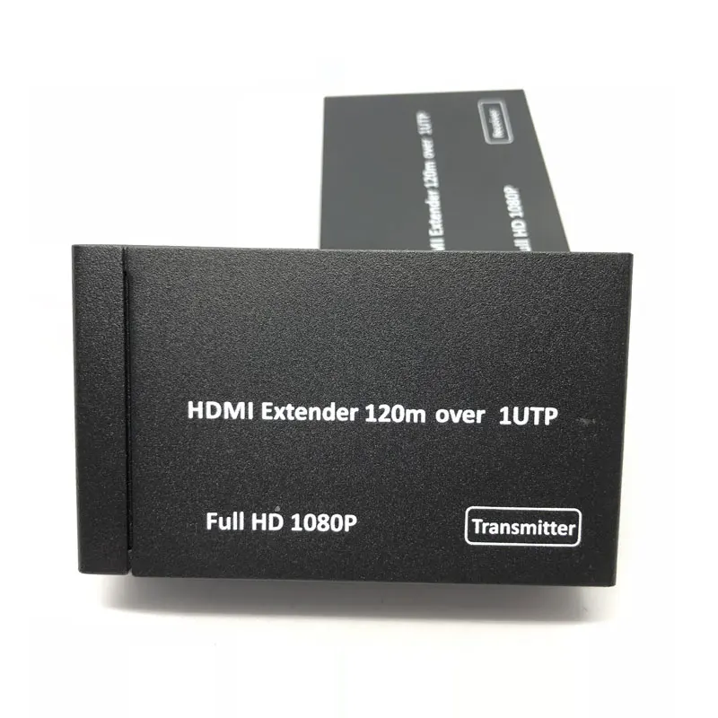 1080 P HDMI удлинитель передатчик 120 м по RJ45 Cat5e Cat6 кабель HDMI удлинитель Поддержка HDMI 3D для ТВ Проектор DVD EU поставка