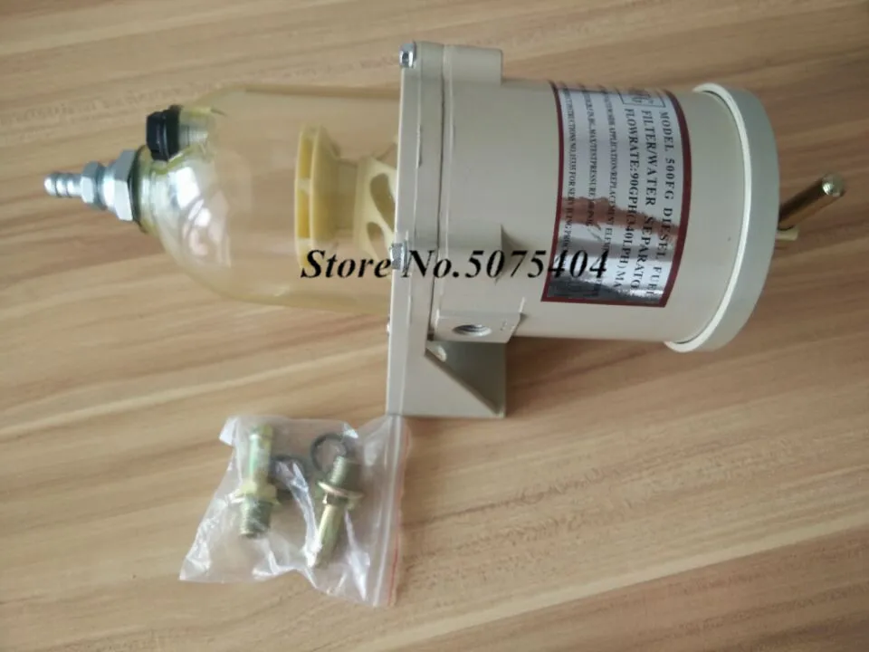 500FG 500FH Diesel Fuel Filter Oil/Water Separator Marine Boat Trucks 90GPH Boat Fuel Filter Marine Engine Water Separator