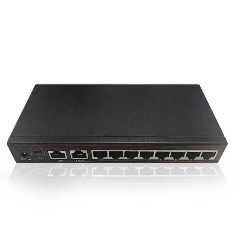 Сеть SPOE переключатель 8+ 2 Порты и разъёмы 10/100 Мбит/с SPOE Мощность Over Ethernet PoE коммутатор для IP камер AP VoIP сети Vlan умный переключатель дистанционного управление напряжением 15 Вт