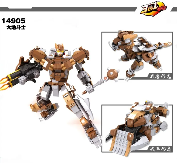 9  5 styles cartoon robot models Building Blocks Educ1ational Toys For Kids Compatible Legos COGO4901