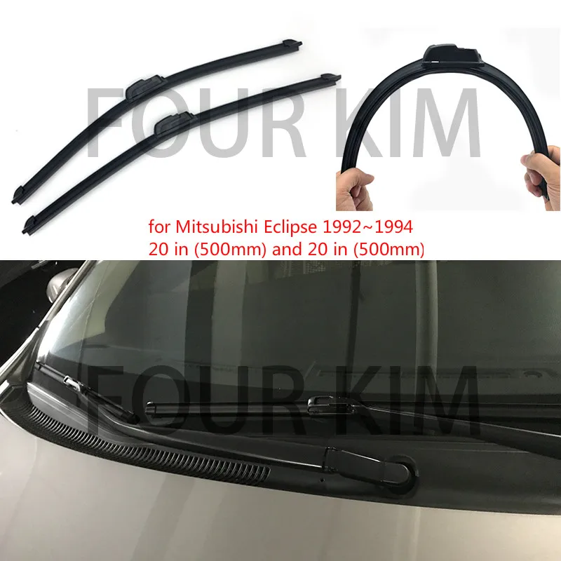 for Mitsubishi Eclipse 19921994 Car Windscreen Wiper Frameless U J