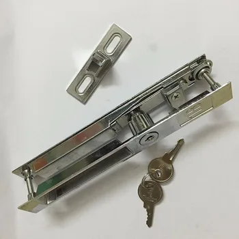 

NEW 1PCS Double-sided lock for aluminium alloy door and window sliding door window lock with key hook thicken KF261