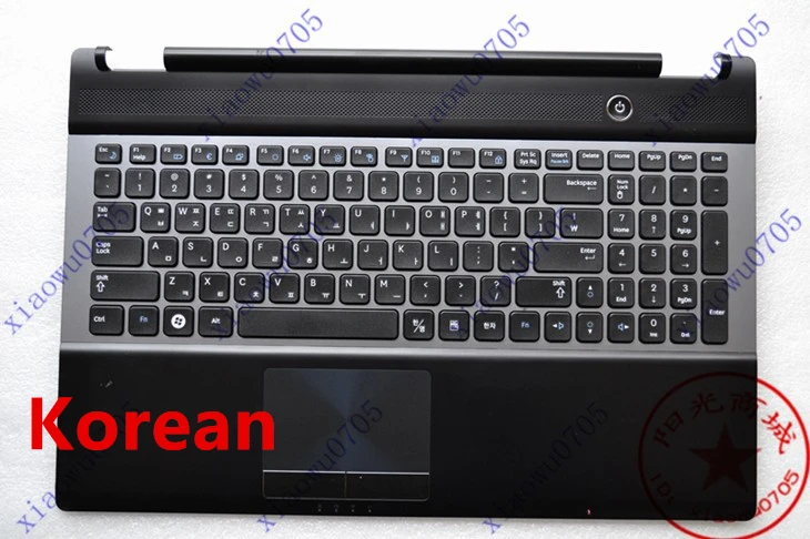 

Korean layout New Keyboard with palmrest and touchpad For Samsung RC530 RC730 black