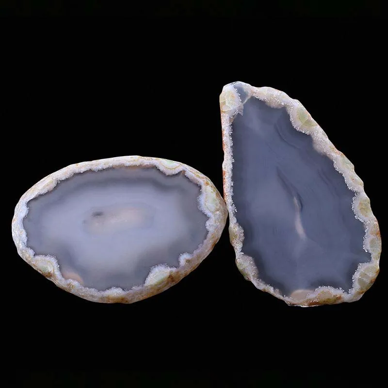 1 шт. натуральный агат Geode полированная нерегулярные с украшением в виде