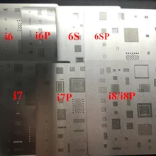 7 шт./лот BGA трафарет reball для iphone 6 6plus 6s 6splus 7 7plus 8/8 plus мощность процессора сенсорный wifi IC HDD