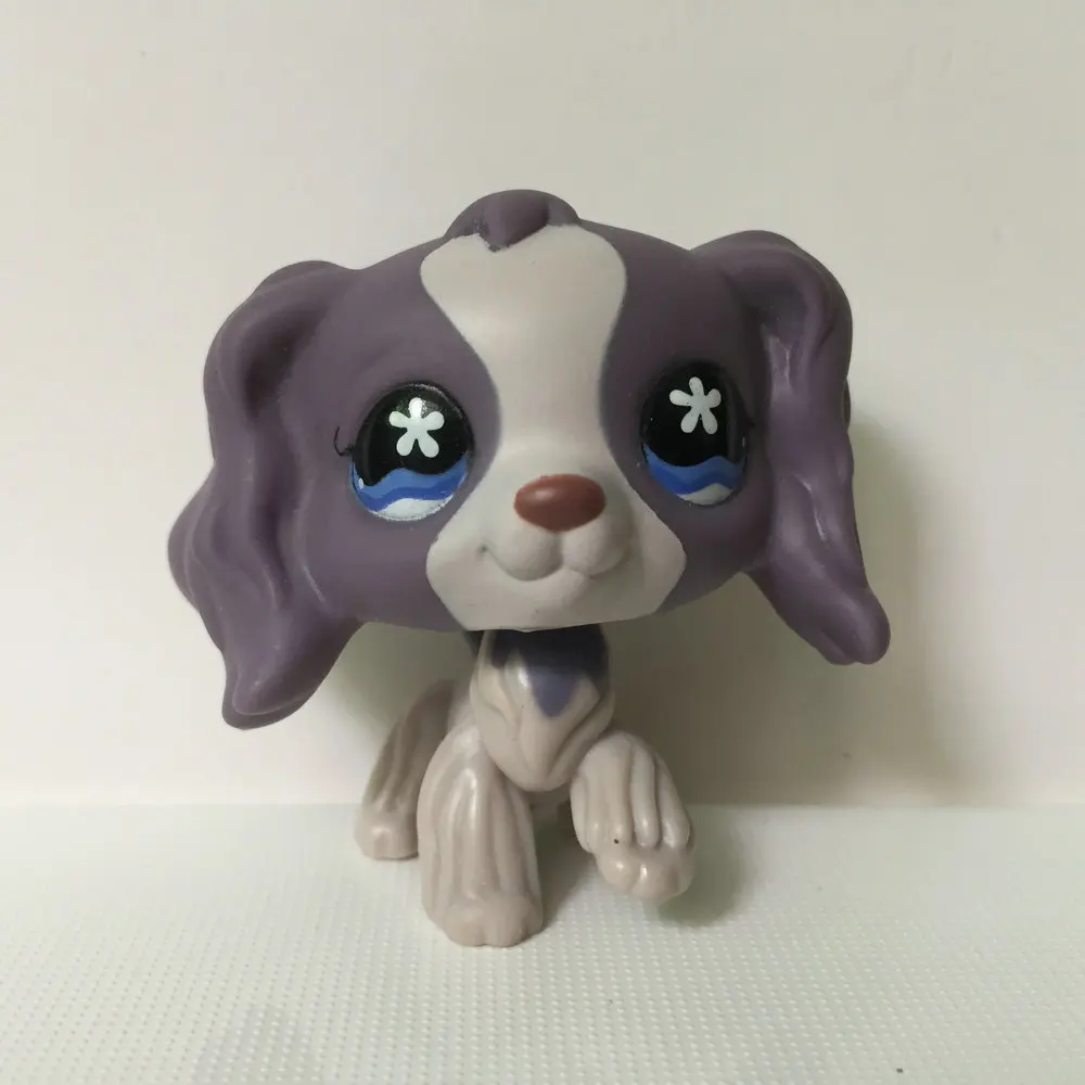 

Cute Pet Shop Purple Spaniel Dog Child Girl Boy Figure Toy Loose SD513