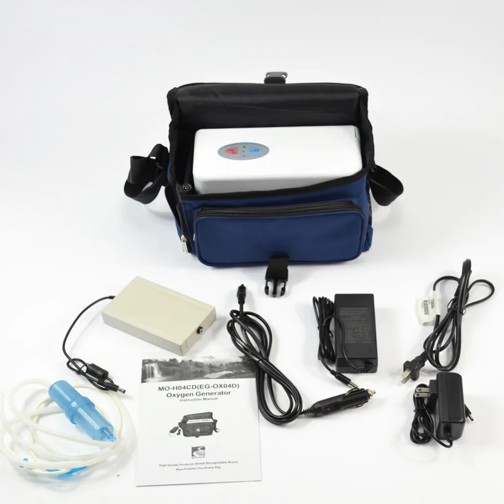 

GENNINE PORTABLE OXYGEN CONCENTRATOR GENERATOR HOME TRAVEL BATTERY WITH CAR CHARGER