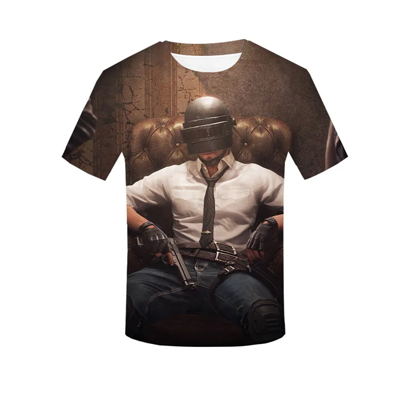 

2019 Men PUBG Summer Tops Plus Size Tee S-XXXXL Hot Game PUBG 3D T-Shirt Men/Women Hip Hop Short Slevee Fashion 3D T shirt