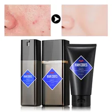 MANCODES 3 шт мужской увлажняющий уход за кожей Набор Очищающее средство, тонера и лосьон, масло-контроль против старения ежедневный уход за кожей набор для мужчин уход за лицом