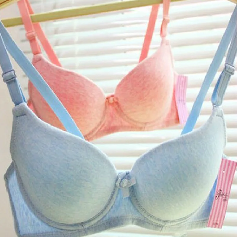High quality sports bra set cute cotton candy colo...