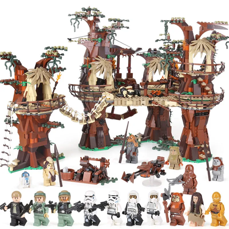 

Star Wars City Series Ewok Village Juguete para Construir Building Blocks 869pcs Bricks Toys Compatible With Legoings Star War