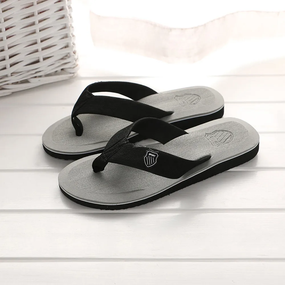 Для Мужчин's летние шлепанцы Тапочки пляжные сандалии для дома и повседневная обувь для отдыха на открытом воздухе# A40