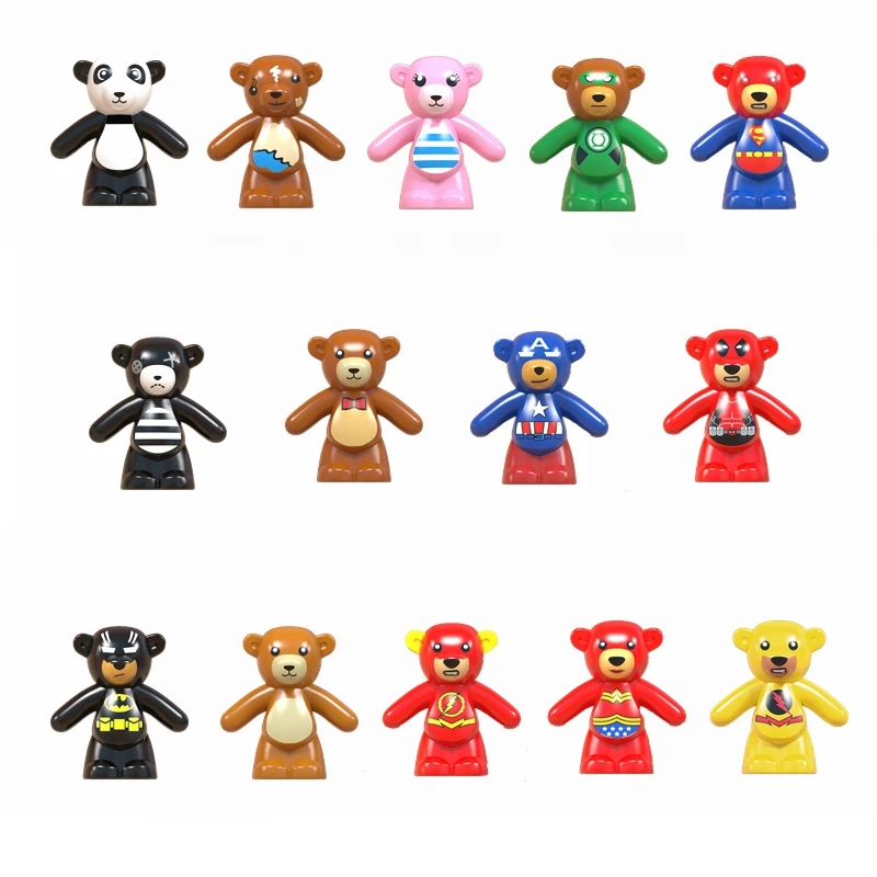 

Legoing animal Building Block teddy bears of different colors DIY Toy & Model Legoings educational children toys animals Kit Set