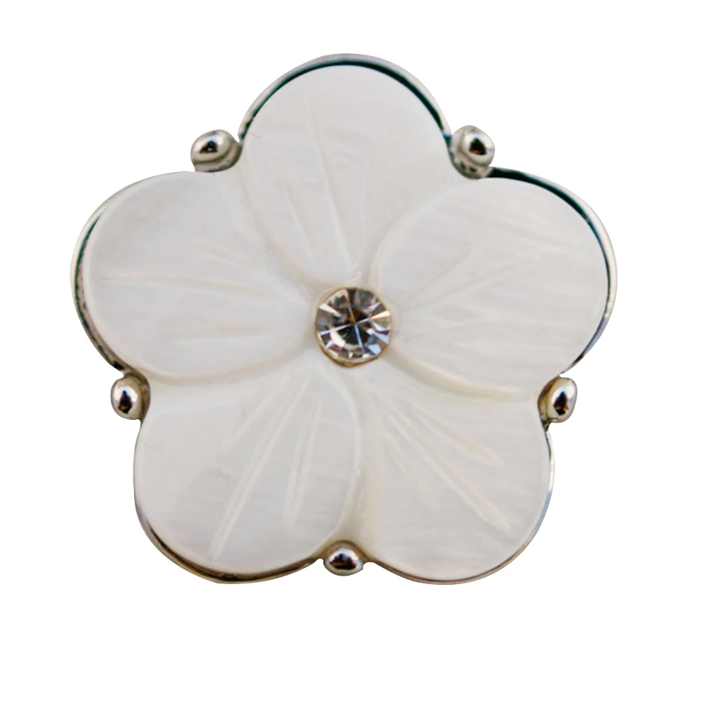 

2018 New Rhinestone Snap Jewelry Big Metal Flower Snap Buttons DIY 18mm Snaps Bracelet for Women Accessories