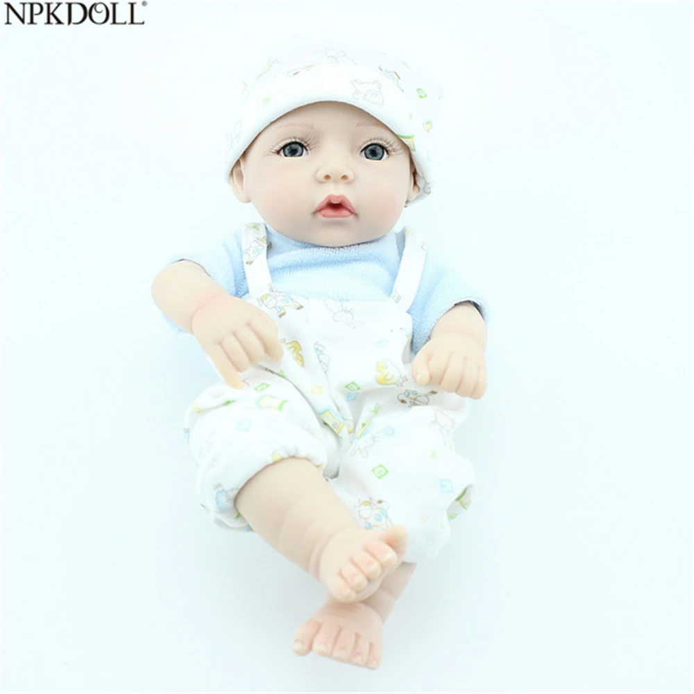 NPKDOLL Baby Reborn силиконовые куклы с полным корпусом для девочек 10 дюймов милые