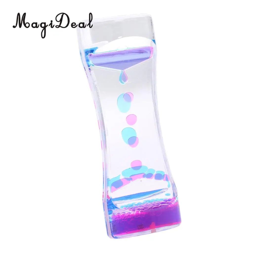 Acrylic Mix Color Liquid Timer Children Sensory Educational Time out Tool Home Room Office Desk Decor Novelty Friends Gift